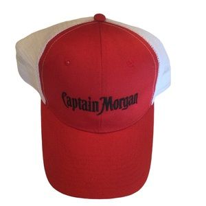 Captain Morgan Advertising White Mesh SnapBack Trucker Hat Cap